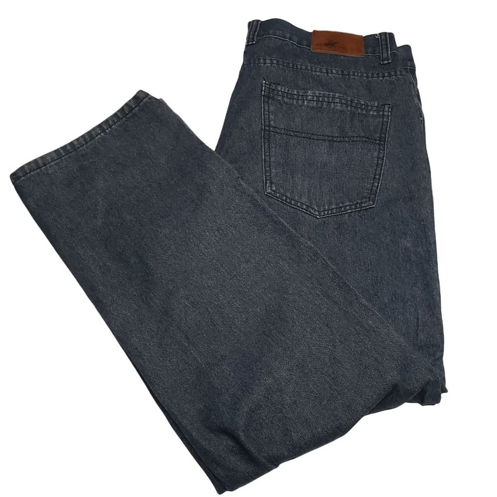 Beverly Hills Polo Club Straight Leg Blue Jeans Men Size 38x30 Dark Wash Denim